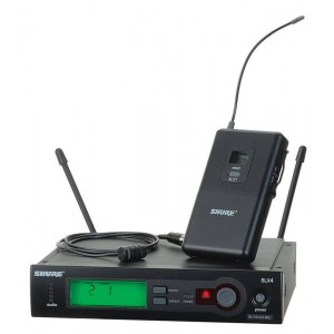 SHURE SLX14E/85 P4 702 - 726 MHz профессиональная радиосистема c нательным передатчиком и капсюлем микрофона WL185, SHURE