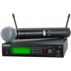 SHURE SLX24E/B58 Q24 736 - 754 MHz профессиональная вокальная радиосистема с ручным передатчиком BETA58