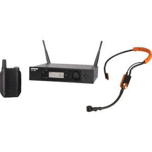 SHURE GLXD14RE/SM31 рэковая цифровая радиосистема GLXD Advanced с головным микрофоном SM31FH, 2.4 GHz, SHURE