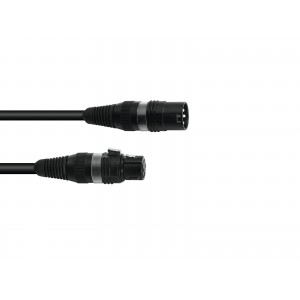 SOMMER CABLE DMX cable XLR 3pin 5m bk Hicon, SOMMER