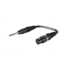SOMMER CABLE Adaptercable XLR(M)/Jack stereo 0.15m bk 