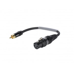 SOMMER CABLE Adaptercable XLR(M)/RCA(M) 0.15m bk , SOMMER