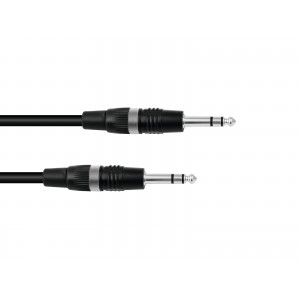 SOMMER CABLE Jack cable 6.3 stereo 0.5m bk Hicon, SOMMER