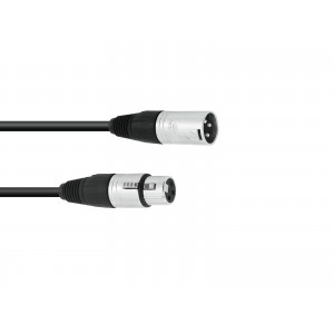 SOMMER CABLE XLR cable 3pin 0.9m bk NEUTRIK, SOMMER