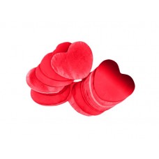 TCM FX Metallic Confetti Hearts 55x55mm, red, 1kg 
