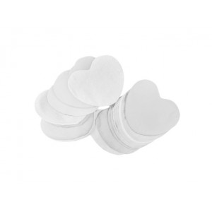 TCM FX Slowfall Confetti Hearts 55x55mm, white, 1kg 