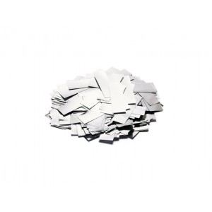TCM FX Metallic Confetti rectangular 55x18mm, silver, 1kg , TCM FX