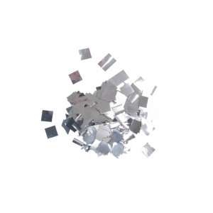 TCM FX Metallic Confetti square 18x18mm, silver, 1kg 