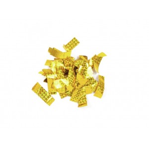 TCM FX Metallic Confetti rectangular 55x18mm, gold, laser effect, 1kg 