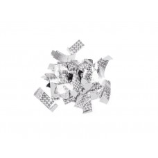 TCM FX Metallic Confetti rectangular 55x18mm, silver, laser effect, 1kg 