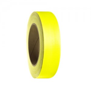 58065 NYEL - Gaffer Tapes Neon Yellow 38mm x 25m, ADAM HALL