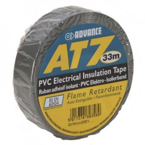 5808 GREY - PVC Insulating Tape grey 19 mm x 33m, ADAM HALL