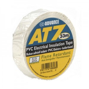 5808 W - PVC Insulating Tape white 19 mm x 33m, ADAM HALL