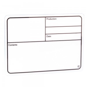 88005 - Tour Label plastic white self-adhesive 290x190mm, ADAM HALL