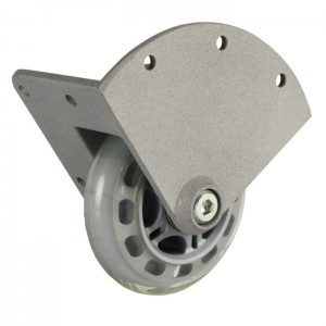 37450 S - Recessed Corner Castor with soft Wheel 75 mm, ADAM HALL