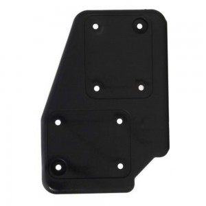 38085 L - Castor Plate polyamide black left, ADAM HALL