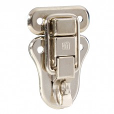16081 - Drawbolt large padlockable nickel plated