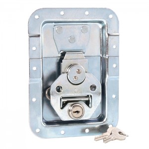 17251 LS - Butterfly Latch large with Spring lockable cranked 14 mm deep, ADAM HALL