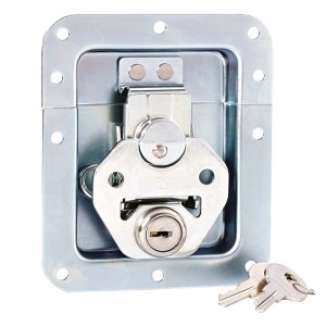 17290 LS - Butterfly Latch medium with Spring lockable non cranked 14 mm deep, ADAM HALL