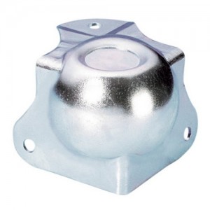 41261 - Ball Corner medium cranked 30 mm with integrated Corner Brace 42,5 mm with Stacking Dimple, ADAM HALL