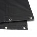 0152 X 63 - Blackout cloth B1 black with burnished Grommets hemmed 6 x 3 m, ADAM HALL