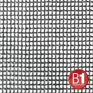 0156 X 56 B - Gauze, material 201 5x6m with eyelets, black, ADAM HALL