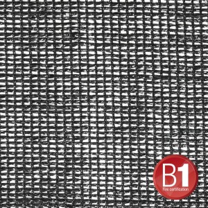 0157100 B - Gauze, material 202 sold by the meter, 3m wide, black, ADAM HALL
