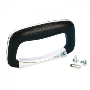 3438 - Case Handle plastic black/chrome-plated, ADAM HALL