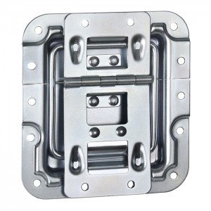 270755 - Lid Stay cranked with Hinge Click-Stop Function and Rivet Protection, ADAM HALL
