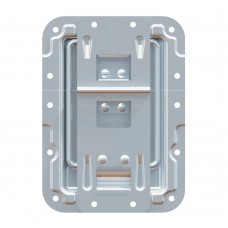 270838 - Lid Stay large cranked with Hinge, Click-Stop Function and Rivet Protection