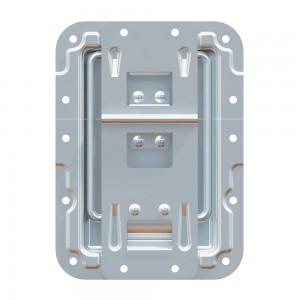 270838 - Lid Stay large cranked with Hinge, Click-Stop Function and Rivet Protection, ADAM HALL