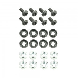 5924 M8 AH - Mounting Kit for two 19" Units with Hex Nuts M6, ADAM HALL