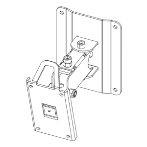 Шарнирный кронштейн для монтажа колонн XC, цвет белый, d&b audiotechnik