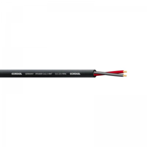 Cordial CLS 225 FRNC акустический кабель 2x2,5 мм2, 8,0 мм, безгалогенный негорючий, черный