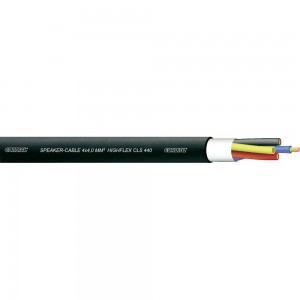 Cordial CLS 425-50 акустический кабель 4x2,5 мм2, 10,2 мм, черный