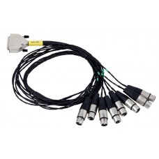 Cordial CFD 1,5 DFT цифровой кабель D-Sub/8xXLR female, 1,5 м, черный