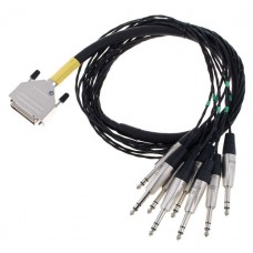 Cordial CFD 1,5 DVT цифровой кабель D-Sub/8xджек стерео 6,3 мм, 1,5 м, черный