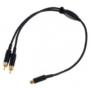 Cordial CFY 0,3 ECC кабель Y-адаптер RCA female/2xRCA male, 0,3 м, черный