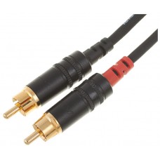 Cordial CFY 1,5 VCC кабель Y-адаптер  джек стерео 6,3 мм/2xRCA, 1,5 м, черный