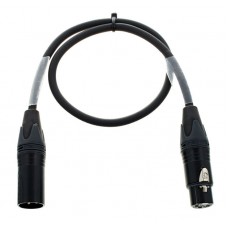 Cordial CPD 0,5 FM цифровой DMX / AES EBU кабель XLR female 3-контактный/XLR male 3-контактный, разъемы Neutrik, 0,5 м, черный