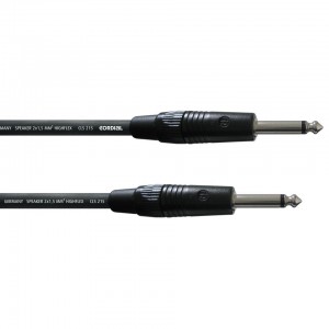 Cordial CPL 3 PP спикерный кабель моно-джек 6,3 мм/моно-джек 6,3 мм, разъемы Neutrik, 3,0 м, черный