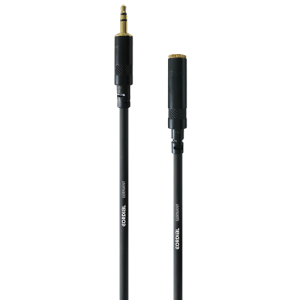 Cordial CFS 5 WY инструментальный кабель мини-джек стерео 3,5 мм male/мини-джек стерео 3,5 мм female, 5,0 м, черный