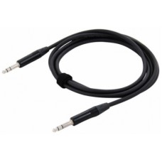 Cordial CPM 2,5 VV инструментальный кабель джек стерео 6,3 мм male/джек стерео 6,3 мм male, разъемы Neutrik, 2,5 м, черный