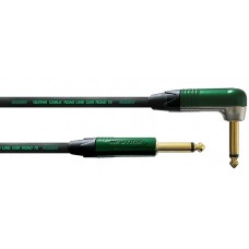 Cordial CRI 9 PR инструментальный кабель угловой моно-джек 6,3 мм/моно-джек 6,3 мм, разъемы Neutrik, 9,0 м, черный