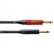 Cordial CSI 3 PP-SILENT инструментальный кабель моно-джек 6,3 мм/моно-джек 6,3 мм, разъемы Neutrik, 3,0 м, черный