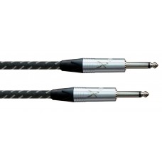 Cordial CXI 9 PP-VINTAGE инструментальный кабель моно-джек 6,3 мм/моно-джек 6,3 мм, разъемы Neutrik, 9,0 м, черный