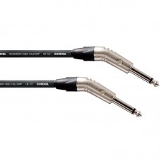Cordial CXI 3 R30R30 инструментальный кабель угловой (30°) моно-джек 6,3 мм/угловой (30°) моно-джек 6,3 мм, разъемы Neutrik, 3,0 м, черный