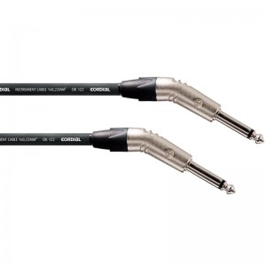 Cordial CXI 6 R30R30 инструментальный кабель угловой (30°) моно-джек 6,3 мм/угловой (30°) моно-джек 6,3 мм, разъемы Neutrik, 6,0 м, черный
