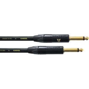 Cordial Smolski 6 инструментальный кабель моно-джек 6,3 мм/моно-джек 6,3 мм, разъемы Neutrik, 6,0 м, черный