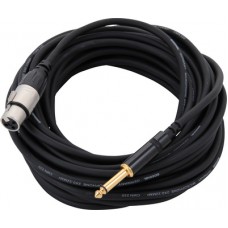 Cordial CCM 10 FP микрофонный кабель XLR female/моно джек 6,3 мм, 10,0 м, черный